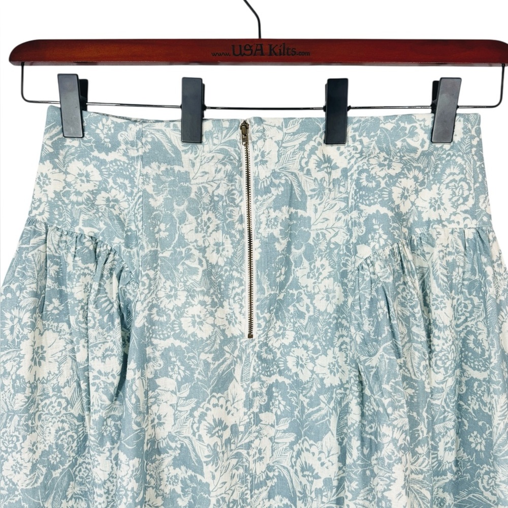 Anthropologie Blue Floral Linen Midi Skirt 14
NWT - Picture 9 of 13